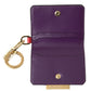 Dolce & Gabbana Purple Calf Leather Bifold Logo Card Holder Wallet