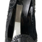 Dolce & Gabbana Black CINDERELLA Floral Crystal Heels Shoes