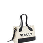 Bally White and Black Leather Mini Handbag