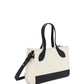 Bally White and Black Leather Mini Handbag