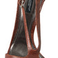 Dolce & Gabbana Brown Leather High Heels Sandals Shoes