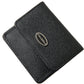 Dolce & Gabbana Black Textured Leather Bifold Logo Coin Purse Wallet