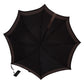 Dolce & Gabbana Brown Striped Leather Handle Collapsible Sartoria Umbrella