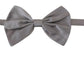 Dolce & Gabbana Bow Tie Men Silver Gray Silk Adjustable Neck Papillon