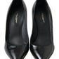 Dolce & Gabbana Black Patent Leather High Heels Pumps Shoes