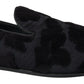 Dolce & Gabbana Black Brocade Loafers Formal Shoes