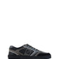 Fendi Black Grey Calf Leather Sneakers