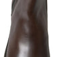 Dolce & Gabbana Brown Leather Chelsea Boots Shoes