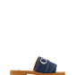 Chloé Denim Blue Woody Slides Sandals