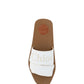 Chloé White Woody Slides Sandals