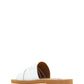 Chloé White Woody Slides Sandals