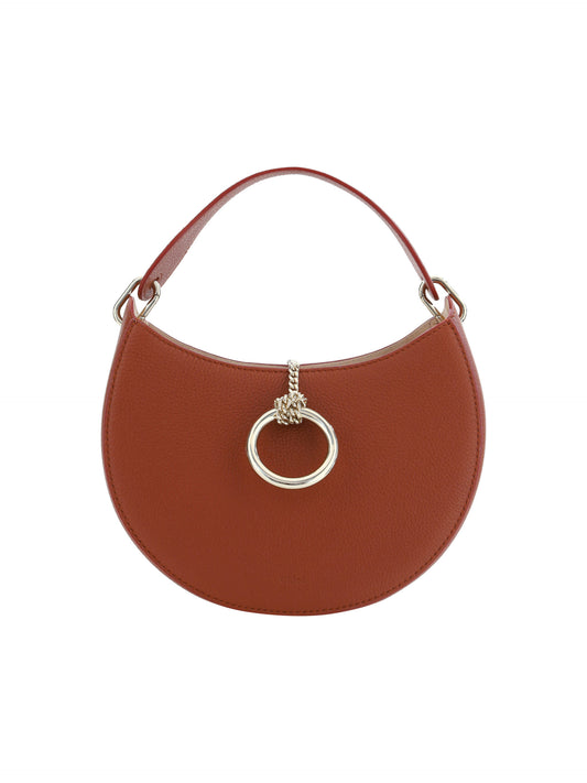 Chloé Brown Leather Small Arlène Shoulder Bag