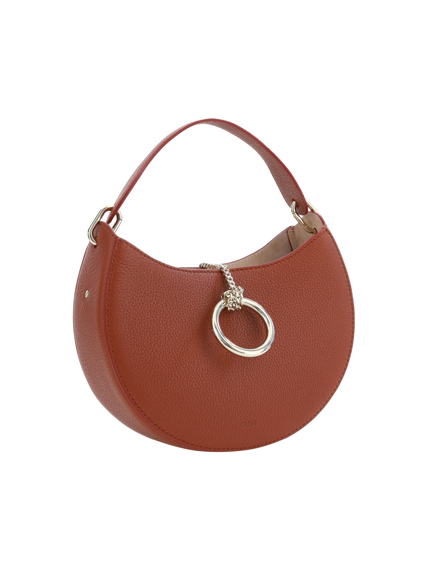 Chloé Brown Leather Small Arlène Shoulder Bag