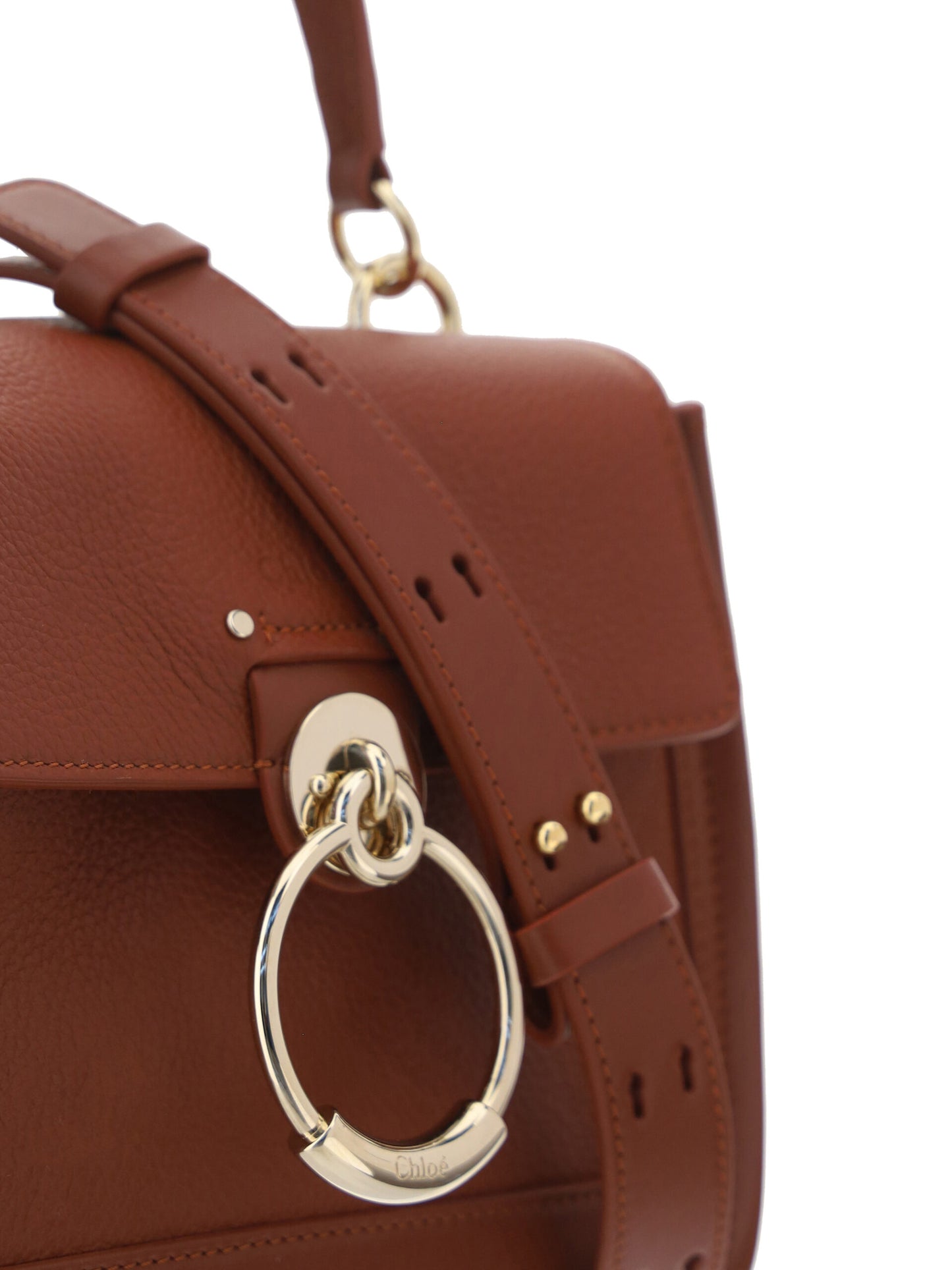 Chloé Sepia Brown Calf Leather Tess Handbag