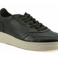 Saxone of Scotland Dark Brown Leather Low Top Sneakers