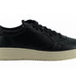 Saxone of Scotland Black Leather Low Top Sneakers