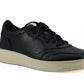 Saxone of Scotland Black Leather Low Top Sneakers