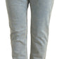 Dolce & Gabbana Blue Washed Cotton Mid Waist Skinny Jeans