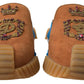 Dolce & Gabbana Brown Suede Crown Logo NS1 Slides Sandals