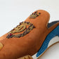 Dolce & Gabbana Brown Suede Crown Logo NS1 Slides Sandals