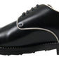 Dolce & Gabbana Elegant Black and White Formal Men's Shoes