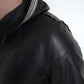 Dolce & Gabbana Black Leather Full Zip Hooded Men Jacket