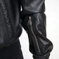 Dolce & Gabbana Black Leather Zip Bomber Jacket