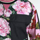 Dolce & Gabbana Pink Floral Roses Crewneck Sweater