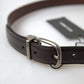 Dolce & Gabbana Brown Leather Metal Buckle Men Cintura Belt