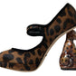 Dolce & Gabbana Elegant Leopard Heel Pumps