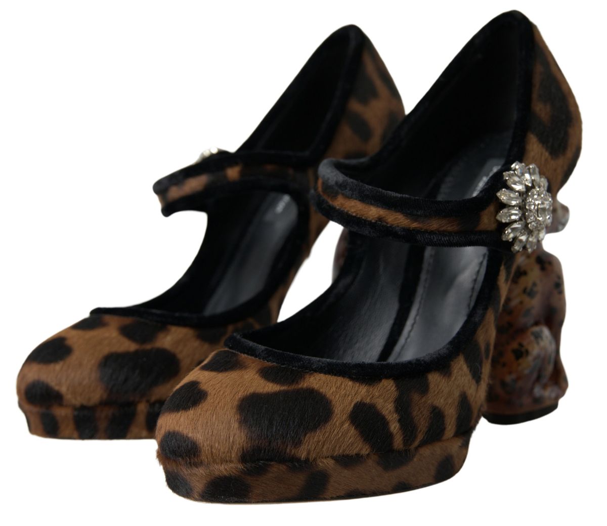 Dolce & Gabbana Elegant Leopard Heel Pumps