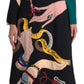 Dolce & Gabbana Elegant Multicolor Design Wool Dress