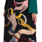 Dolce & Gabbana Elegant Multicolor Design Wool Dress