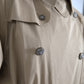 Dolce & Gabbana Khaki Double Breasted Trench Coat Jacket