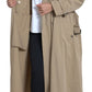 Dolce & Gabbana Khaki Double Breasted Trench Coat Jacket