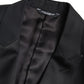 Dolce & Gabbana Black Wool Single Breasted MARTINI Blazer