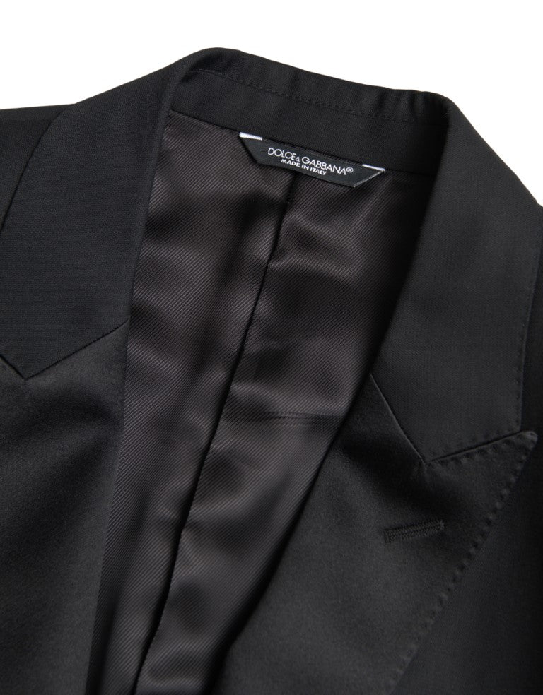 Dolce & Gabbana Black Wool Single Breasted MARTINI Blazer