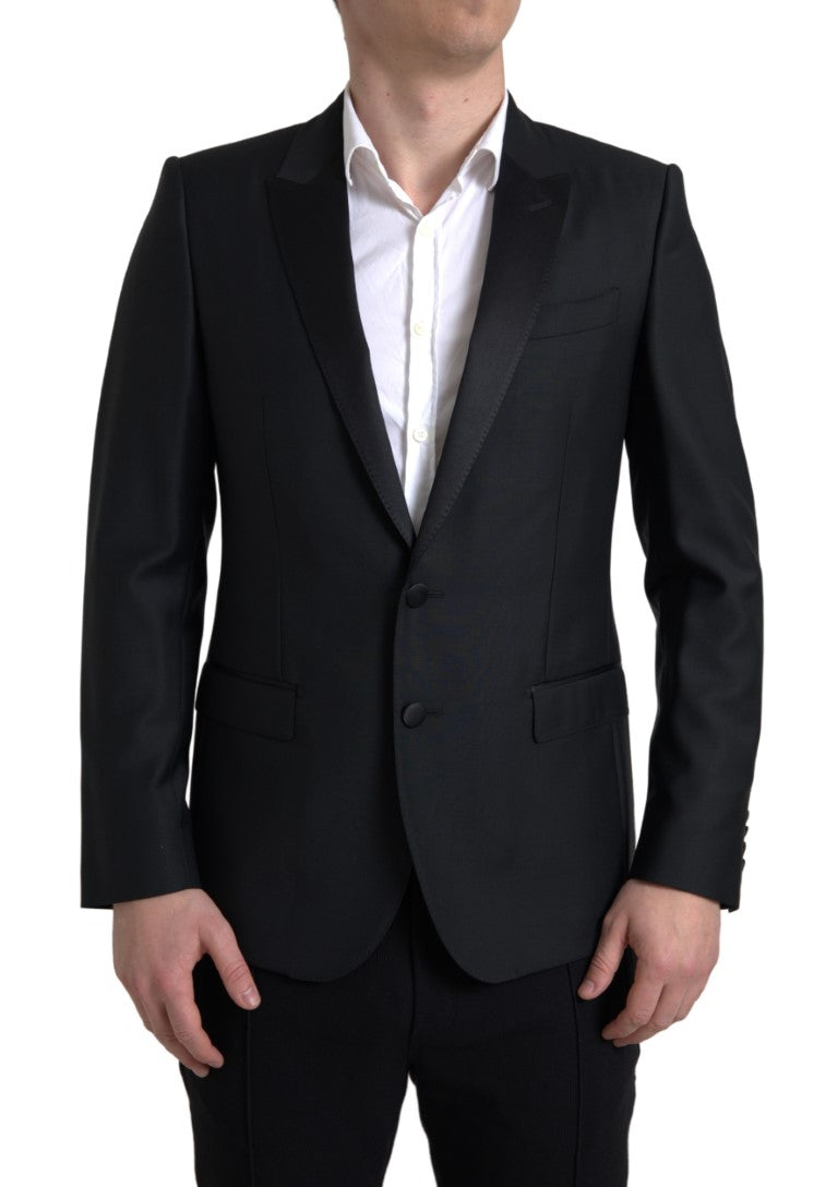 Dolce & Gabbana Black Wool Single Breasted MARTINI Blazer