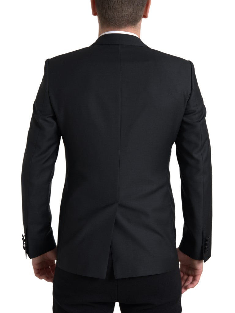 Dolce & Gabbana Black Wool Single Breasted MARTINI Blazer