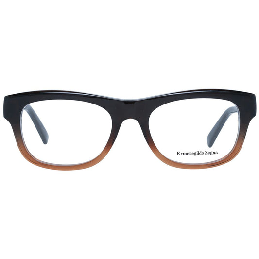 Ermenegildo Zegna Brown Men Optical Frames