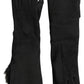 Dolce & Gabbana Black Leather Fur Elbow Length Gloves