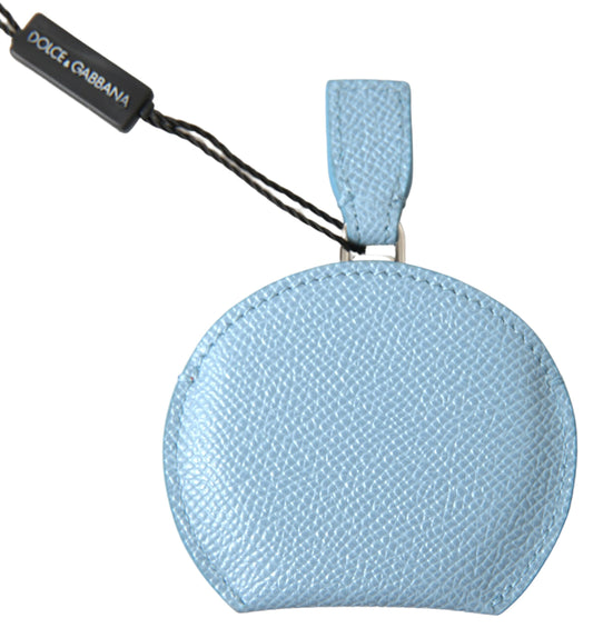 Dolce & Gabbana Light Blue Calfskin Leather Mirror Holder