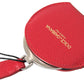 Dolce & Gabbana Red Calfskin Leather Hand Mirror Holder