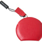 Dolce & Gabbana Red Calfskin Leather Hand Mirror Holder