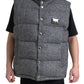 Dolce & Gabbana Gray Wool Padded Vest Jacket