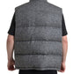 Dolce & Gabbana Gray Wool Padded Vest Jacket