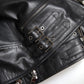 Dolce & Gabbana Black Leather Zipper Coat Men Jacket