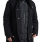 Dolce & Gabbana Black Hooded Trench Jacket