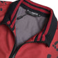 Dolce & Gabbana Red Leopard Zip Bomber Jacket