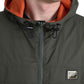 Dolce & Gabbana Green Orange Hooded Cotton Full Zip Jacket